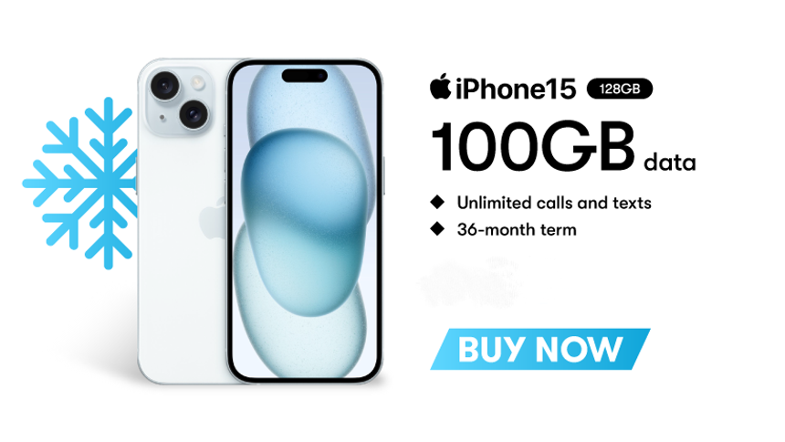 Apple iPhone 15 - £0 upfront + £28.80 a month